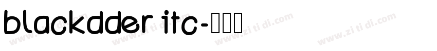 blackdder itc字体转换
